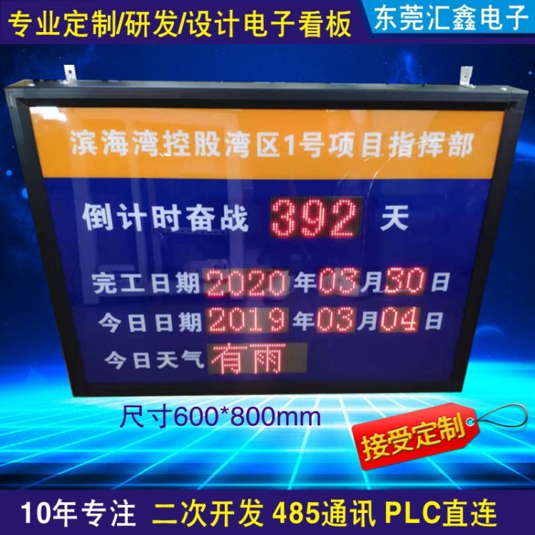 LED運行生產天數計時牌 天數記錄器 運行顯示屏