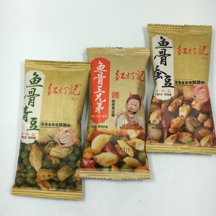 红灯记 鱼骨蚕豆 鱼骨青豆 鱼骨三兄弟 香酥脆 1箱6斤