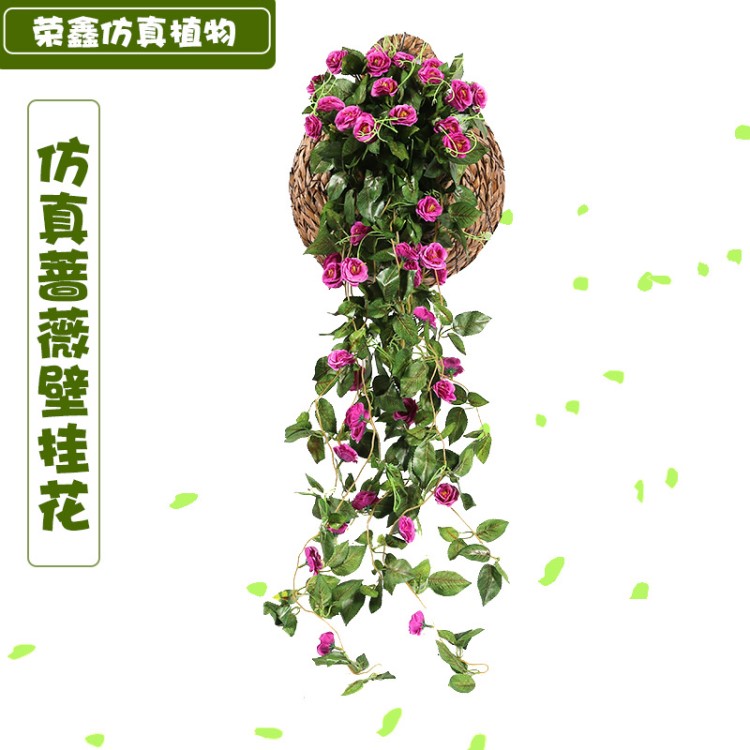 薔薇壁掛花 整支長度90厘米 花朵直徑6厘米一束有9各分叉