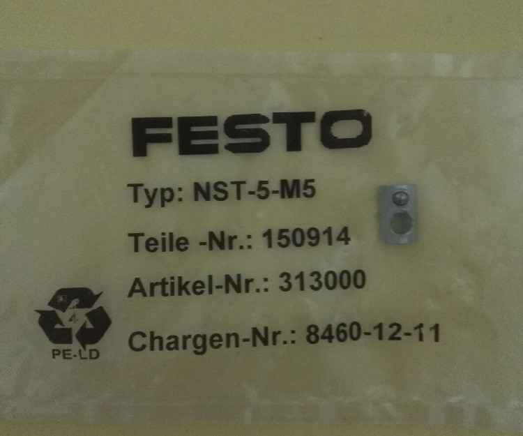 全新原裝FESTO溝槽螺母NST-5-M5 150914全新