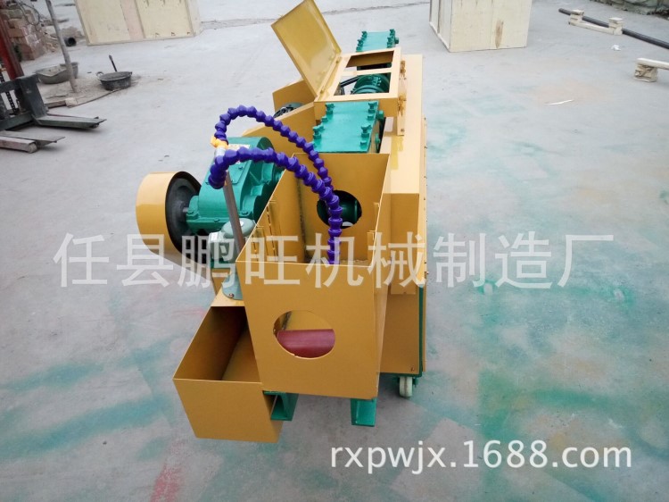 鵬旺多功能鋼管調直除銹刷漆一體機，圓管除銹機廠家直銷