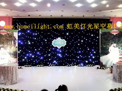 星空幕廠家 虹美星光布 全彩演出星空布背景