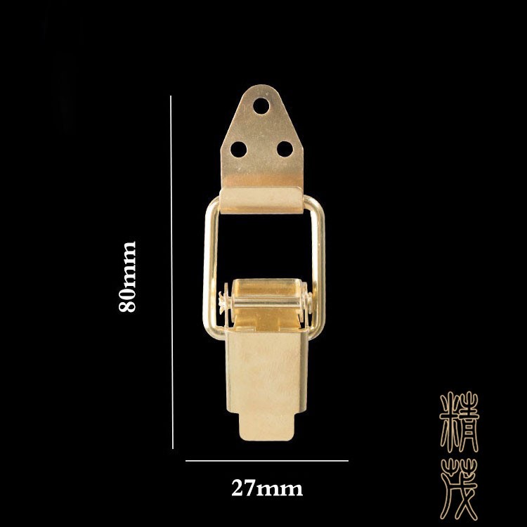 精茂-789鐵搭扣鎖扣彈簧扣鴨嘴扣工具箱扣保溫重型機械工業(yè)黃色