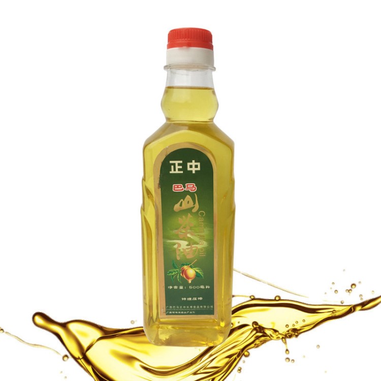 大秋正中巴馬山茶油500ml 天然野生山茶籽食用油農(nóng)家茶樹(shù)壓榨