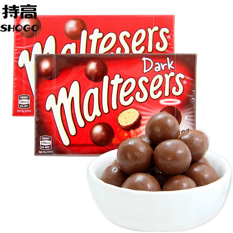 澳大利亞 麥麗素Malteser麥提莎夾心巧牛奶克力豆90g休閑零食