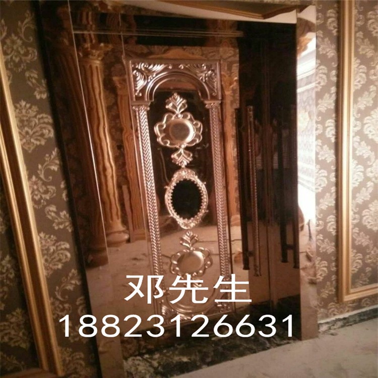 佛山不銹鋼門沖壓菱形板  KTV門裝飾材料   酒店壓花裝飾板材料