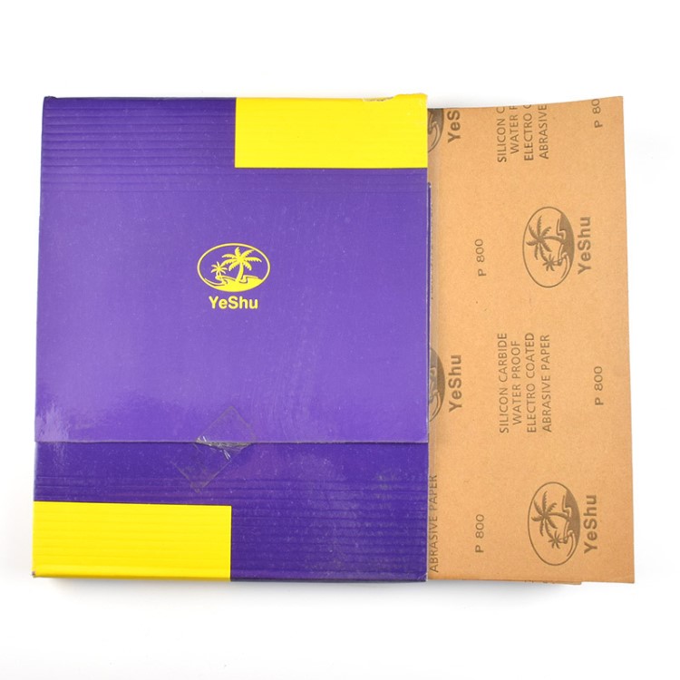 廠家直銷椰樹拋光超細60-2500目 家具廠漆面打磨拋光水磨砂紙黑砂