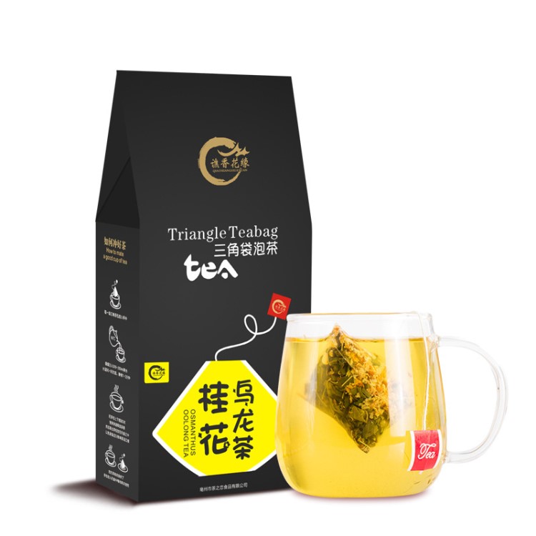 桂花烏龍茶 代加工三角袋泡茶OEM代加工養(yǎng)生茶花茶來料加工貼牌