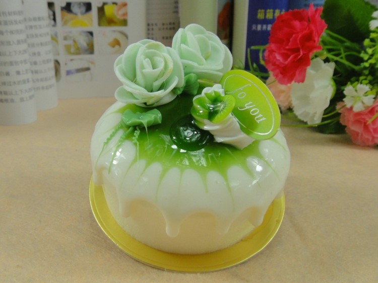 新奇特冰箱贴 fmc-c 玫瑰金卡圆形慕斯蛋糕 精品仿真蛋糕模型