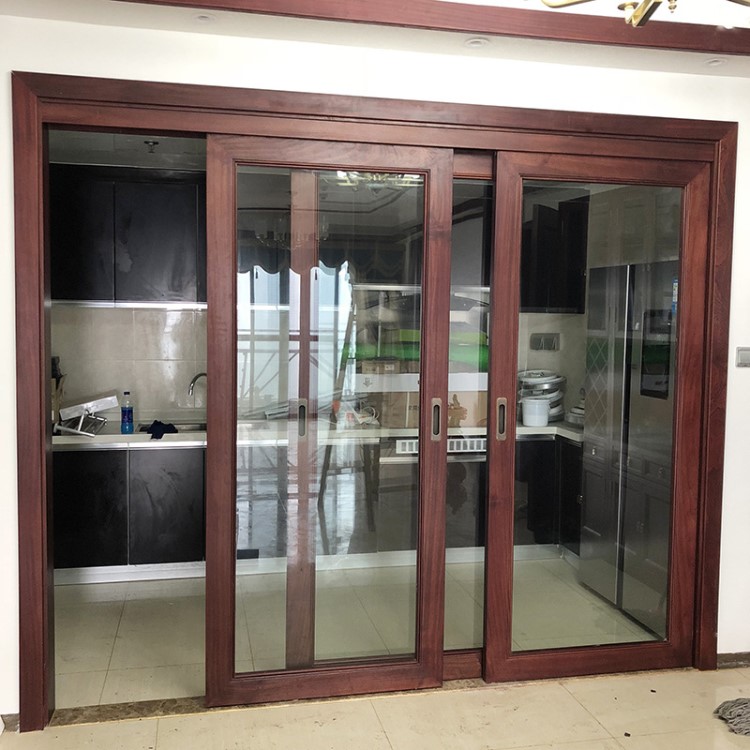 產(chǎn)地貨源定制款實(shí)木框玻璃推拉門 品質(zhì)款推拉門 廠家直銷新款