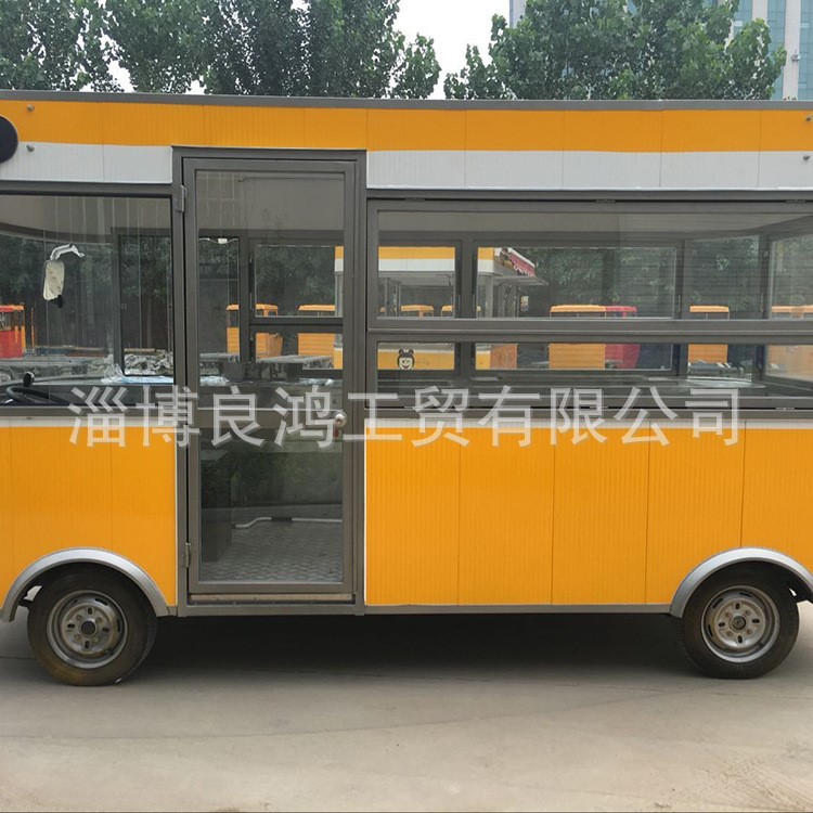 廠家直銷 中巴電動小吃車 豪華街景電動房車 小吃房車定做【圖】