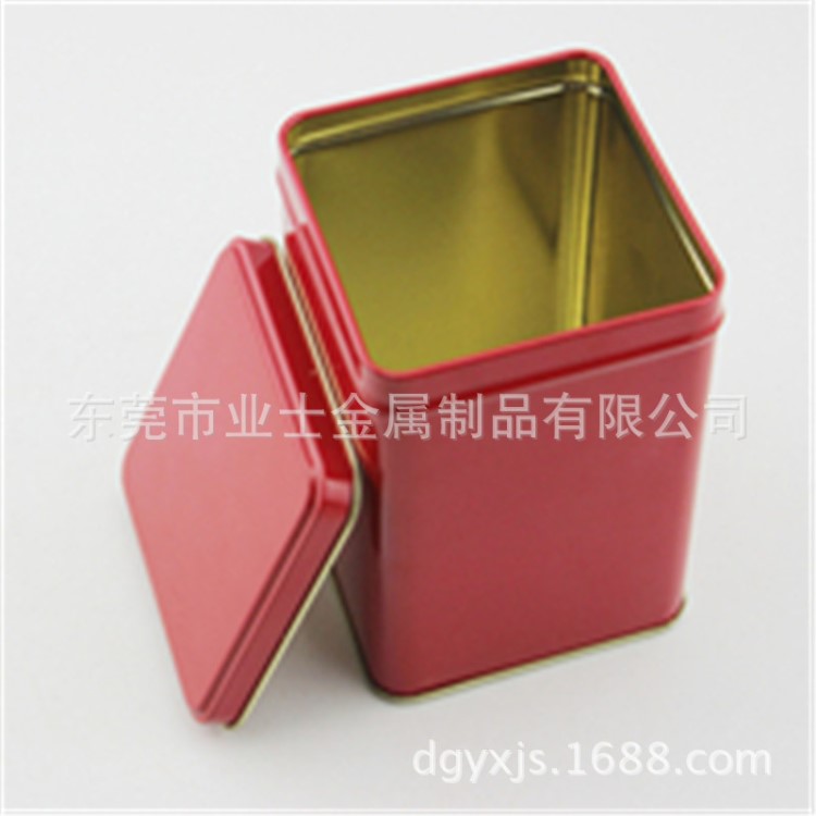 生產廠家直銷紅色馬口鐵喜糖盒  方形糖果鐵盒  創意牛奶糖鐵皮盒