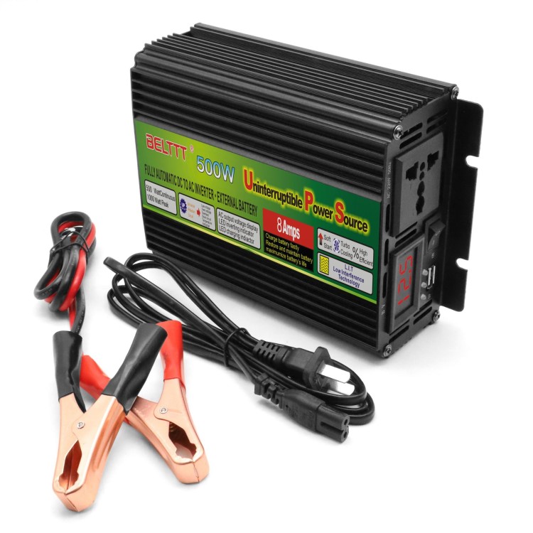 12V500WUPS逆變器 帶充電自動(dòng)切換功能 后備式發(fā)電轉(zhuǎn)換逆變器