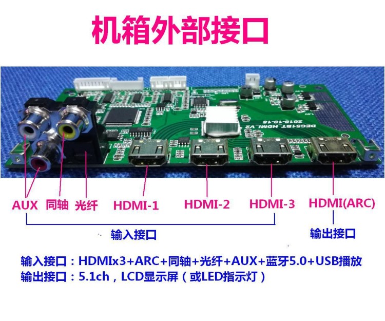 DTS杜比ac3 5.1解碼板方案DIY定制 5.1數(shù)字功放板500W家庭影院