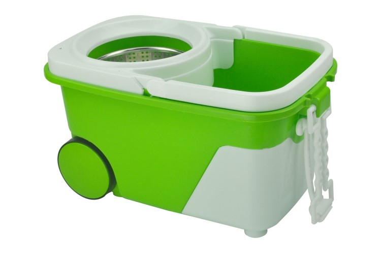 旋轉拖把桶 雙驅動跑車款好神拖不銹鋼免手洗手壓自動旋轉拖布桶