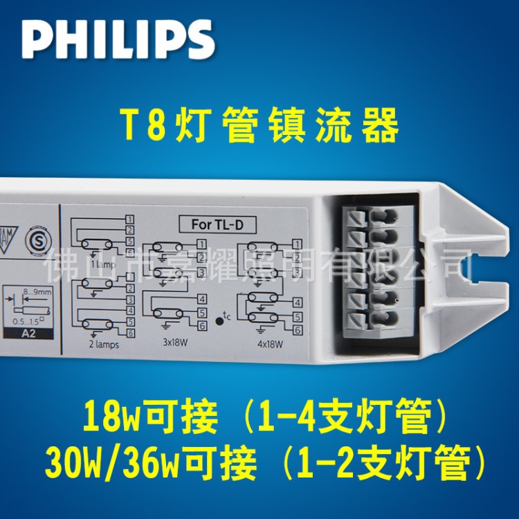 飛利浦T8 EB-Ci 1-2 36W/1-4 18W熒光燈電子鎮(zhèn)流器 兼容型