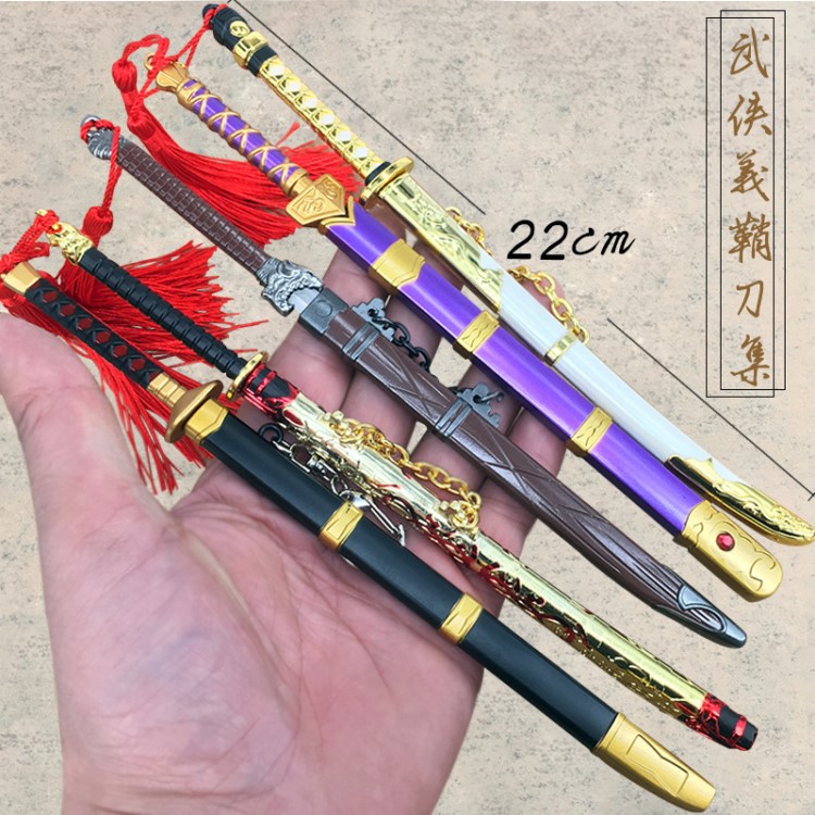 游戲周邊武器模型武俠義龍闕鞘刀黑凰烏精繡春刀合金兵器一件代發