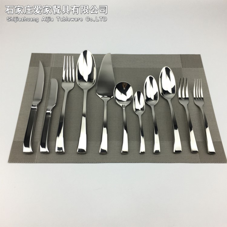 外貿庫存餐具套裝牛排刀叉主餐勺大圓勺甜品勺公用勺抹刀披薩鏟