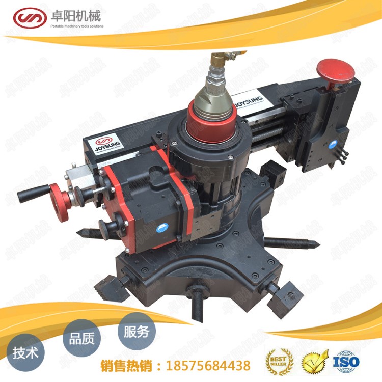 便攜式法蘭端面加工機 氣動法蘭加工機 V型槽密封槽修復 修復機