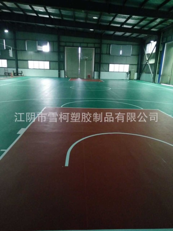 室內(nèi)籃球場地 pvc運動地膠 荔枝紋木紋 pvc運動地板
