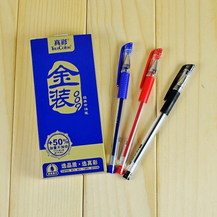 金裝真彩009中性筆史努比系列水筆 0.5mm子彈頭簽字筆 金裝經典