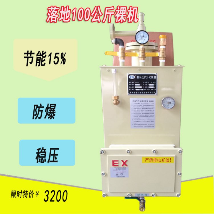 LPG石油液化氣電熱水浴式100公斤裸機燃氣設備能源氣化爐氣化器