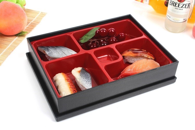 lunch box日式長方形壽司料理塑料午餐盒 保溫飯盒食品保鮮便當盒