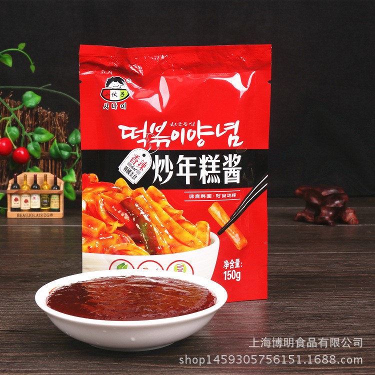 批發(fā)小伙子炒年糕醬150g韓式辣椒醬拌飯醬石鍋拌飯醬甜辣醬調(diào)味醬