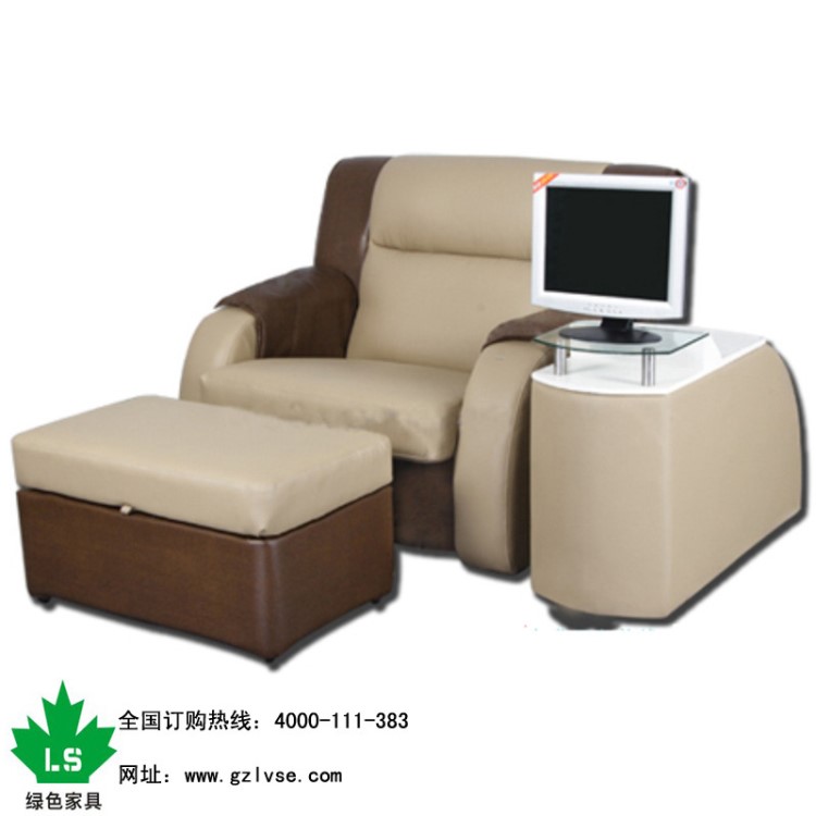 定制單人沙發 布藝沙發 網吧足浴沙發