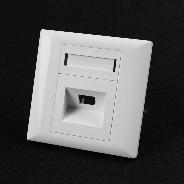 供應光纖面板 86型嵌入式面框 SC單口型絕緣防火信息面板