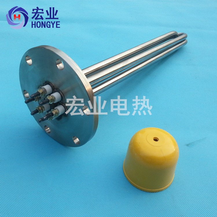 不銹鋼水箱法蘭電加熱管Y2法蘭加熱棒法蘭電加熱管防爆蒸汽加熱管