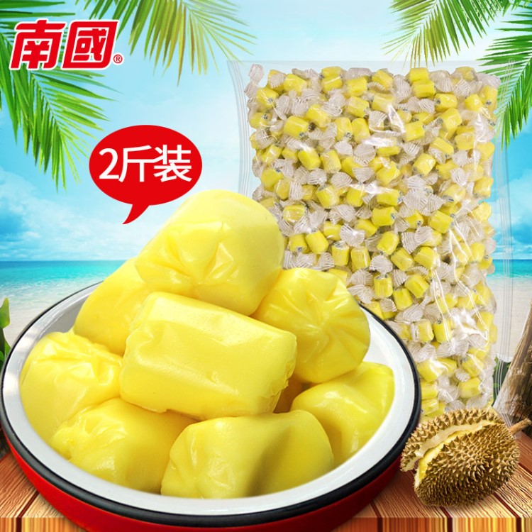 海南特產(chǎn) 南國(guó)特濃榴蓮軟質(zhì)糖散裝1kg 糖果零食批發(fā)