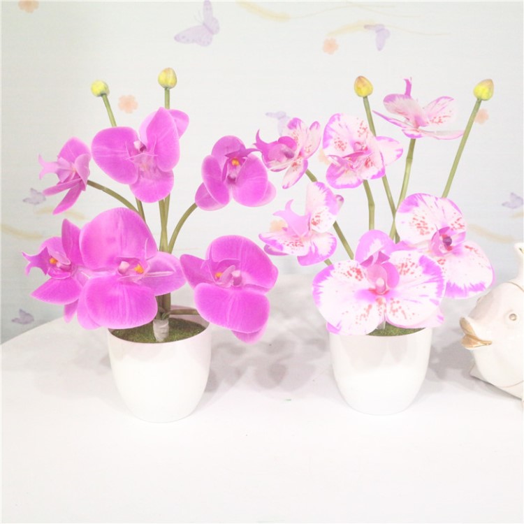 廣州假花仿真花廠家實(shí)體店拿貨蝴蝶蘭假花盆景迷你擺件蝴蝶蘭