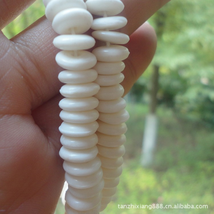 【檀之香】批發(fā)精品DIY牛骨隔片珠多規(guī)格隔片3*8MM*100粒片珠佛珠