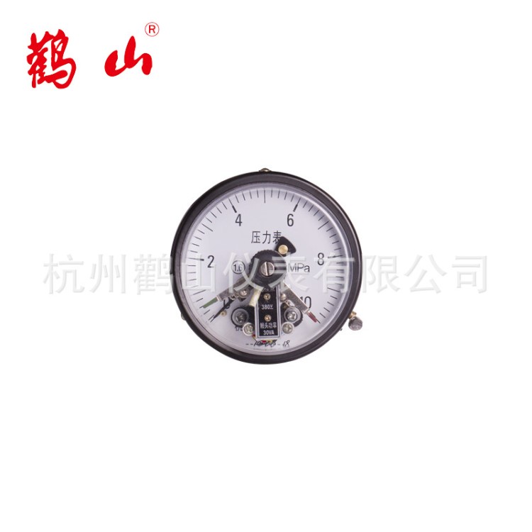 YXC100Z磁助式電接點壓力表 軸向帶邊電接點表 鸛山 廠家直銷