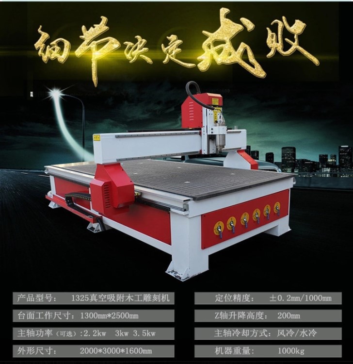 1325木工雕刻機(jī) 數(shù)控 木門 廣告家具浮雕櫥柜門衣柜酒柜加工市場