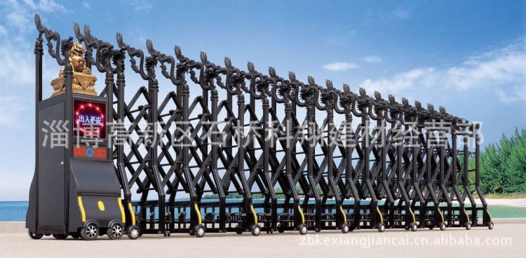 山東濟南青島日照淄博電動伸縮門自動門推拉門平開門