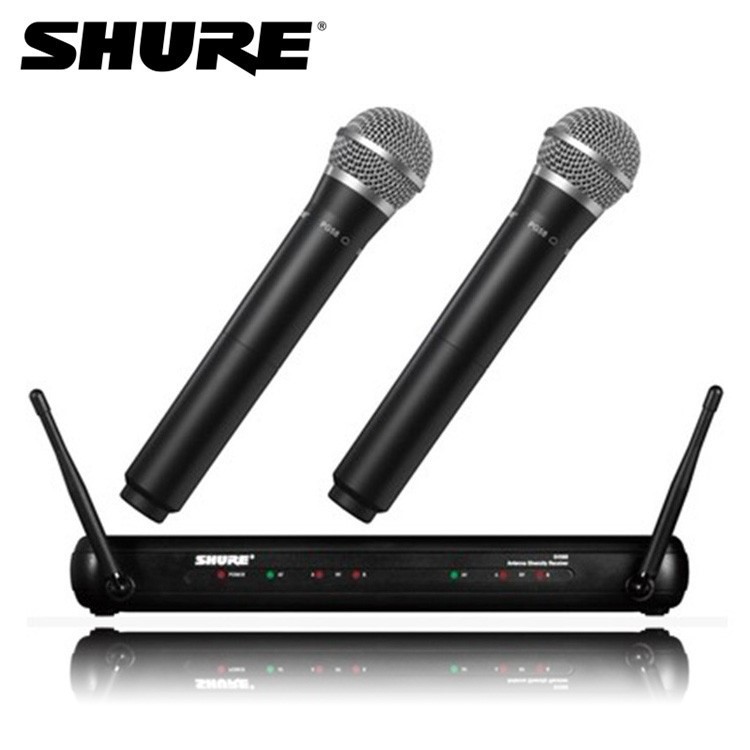 舒爾SHURE SVX288/PG58雙手持無線話筒 舞臺演出一托二U段 麥克風