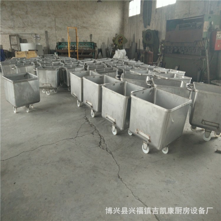 廠(chǎng)家定制200L料斗車(chē) 肉斗車(chē) 不銹鋼小料車(chē)