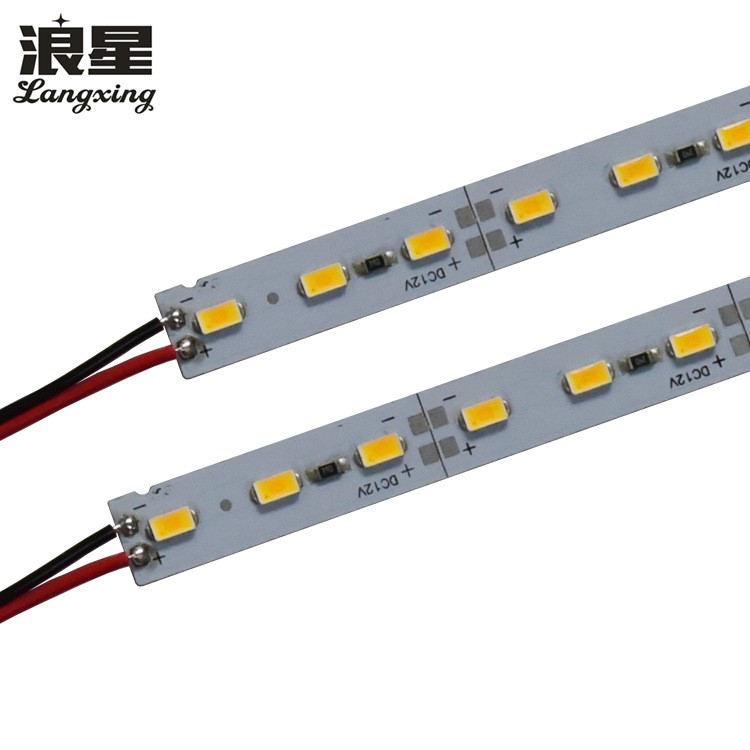 led5630硬燈條12V24V72燈高亮貼片SMD展柜柜臺貨架展示低壓照明燈