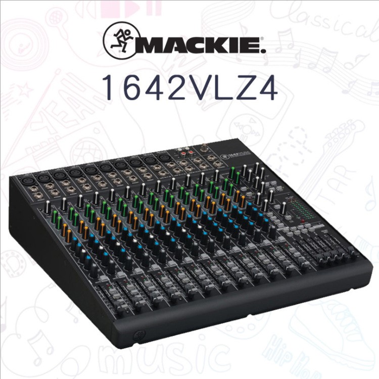 美奇Mackie 1604 1642VLZ4 16路模拟调音台10话放带48V 现货