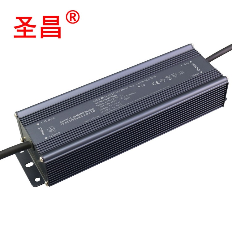 圣昌120W調(diào)光電源 12V/24V 可控硅調(diào)光PWM輸出 無(wú)頻閃恒壓LED電源