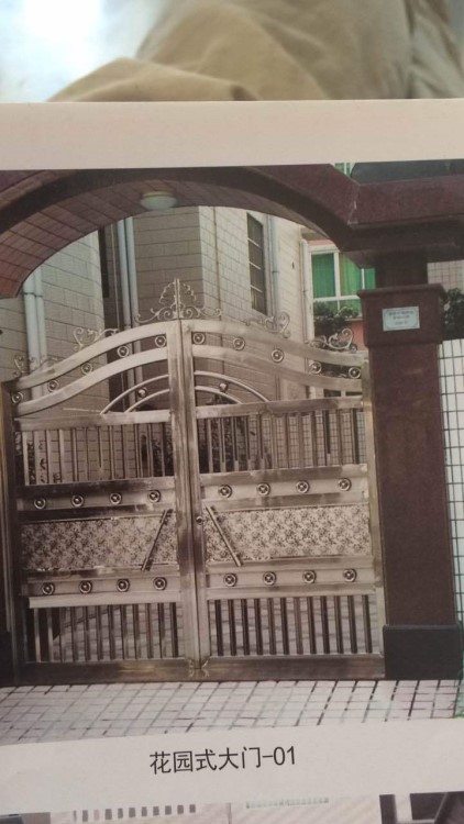 廠家供應 定制加工 不銹鋼庭院大門花園大門進戶防盜門電動平移門