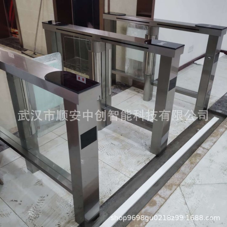 湖北大廈高端定制速通門豪華人行通道擺閘電梯出入口閘機源頭廠家
