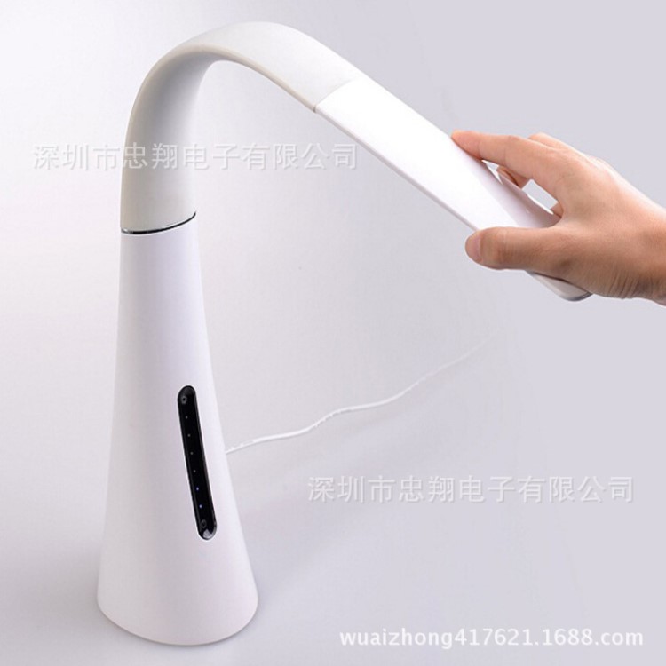 現(xiàn)代創(chuàng)意高品位滑動調(diào)光T10觸摸led閱讀護眼臺燈方便折疊學習臺燈