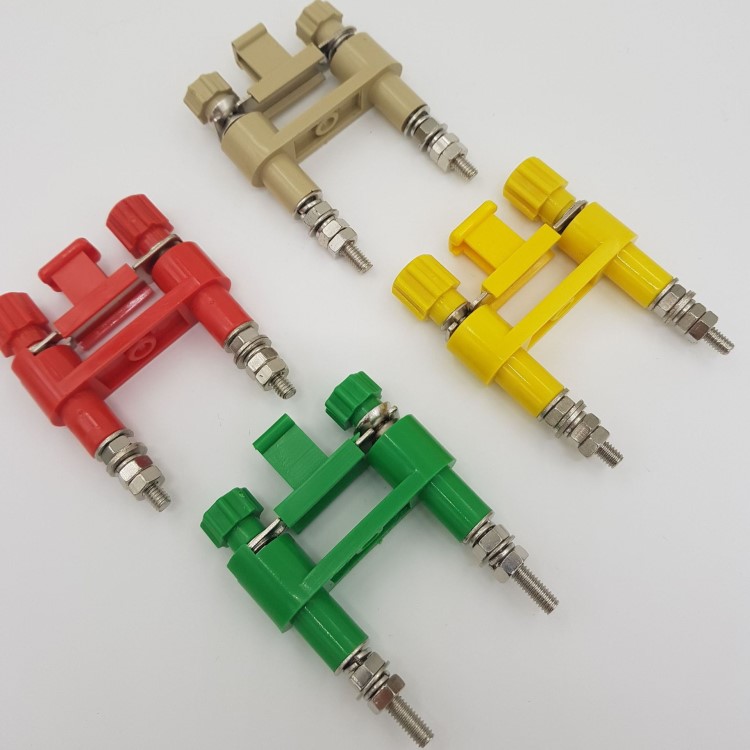 聯得JY1-2連接片 高壓柜連接端子連接片接線柱 多色可選連接器