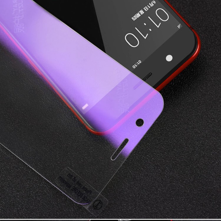 適用小米8se 小米6 5splus 紅米6 6A PRO NOTE3全屏紫光鋼化玻璃