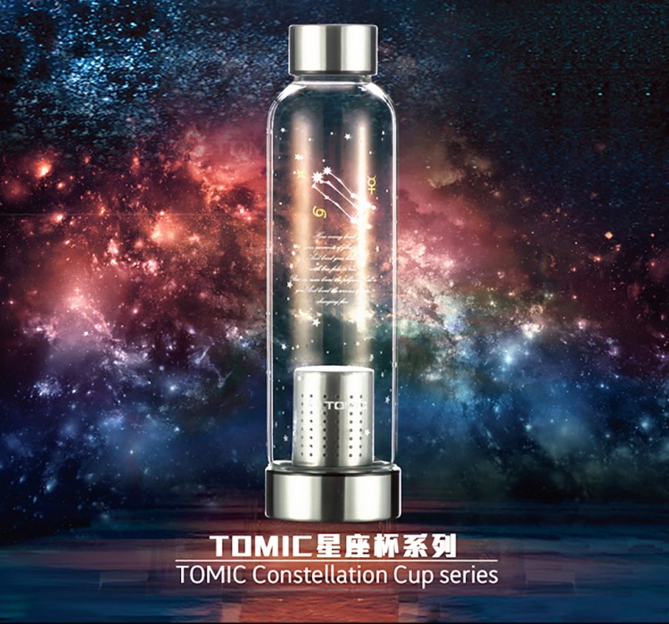 TOMIC/特美刻時(shí)尚玻璃杯透明便攜水杯簡約創(chuàng)意星座杯子送精美禮盒