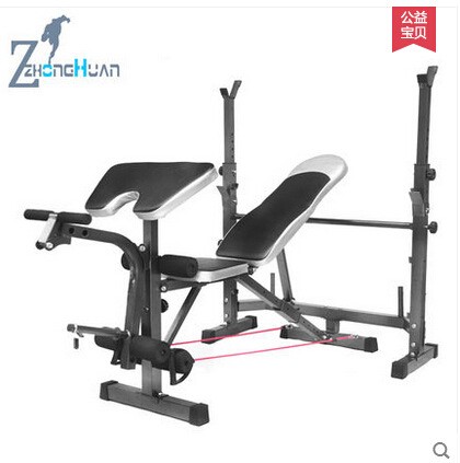 健身器材廠多功能舉重床帶練手臥推杠鈴床加寬深蹲架杠鈴架深蹲