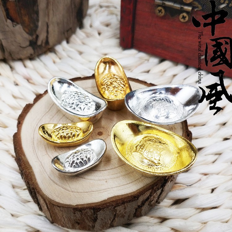 精品金銀元寶招財進(jìn)寶家居工藝品轉(zhuǎn)運風(fēng)水?dāng)[件禮品